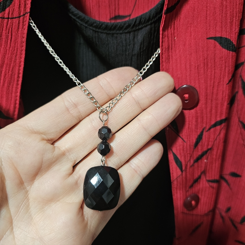 Notations Red And Black Patterned Blazer - image 3